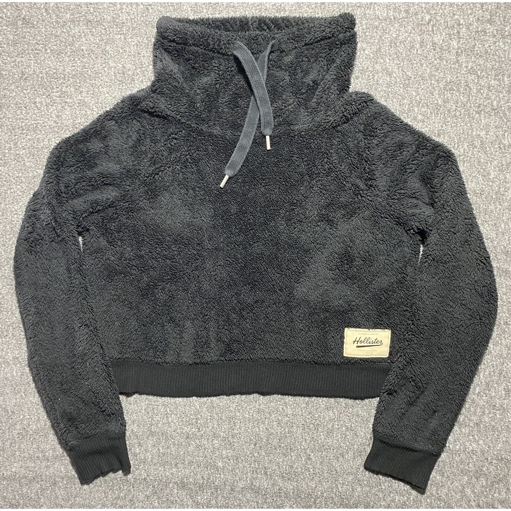 Hollister Crop Sherpa Pullover Size M